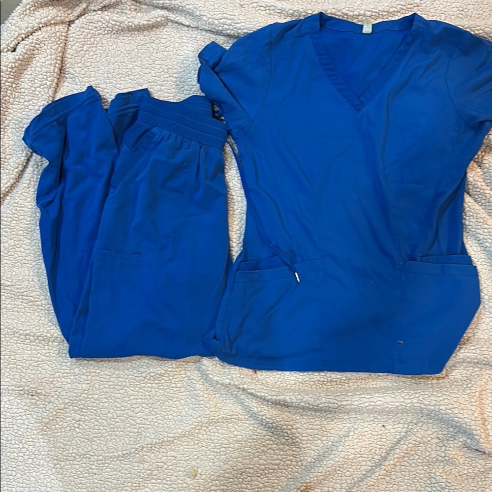 WonderWink Blue Scrub Set